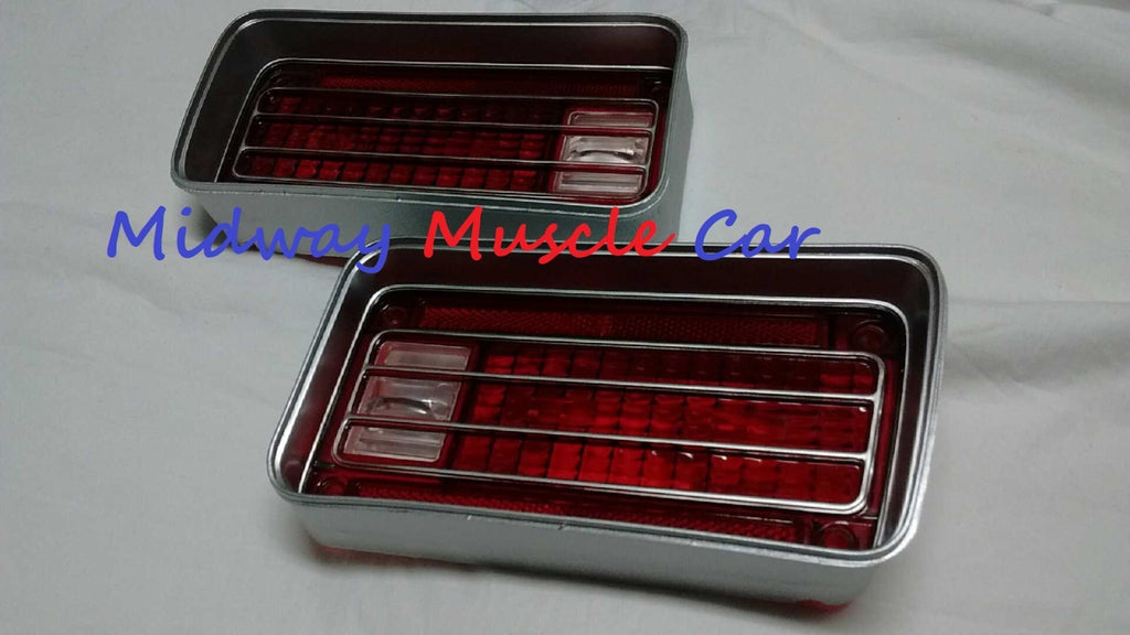 rear bumper tail lamp light lens L & R pair 70 1970 Chevy Chevelle Malibu