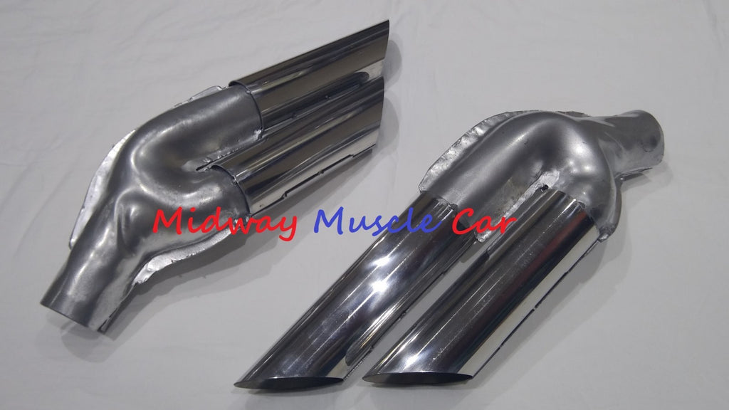 NEW rear 2" exhaust splitters  64 65 Pontiac GTO Lemans Tempest