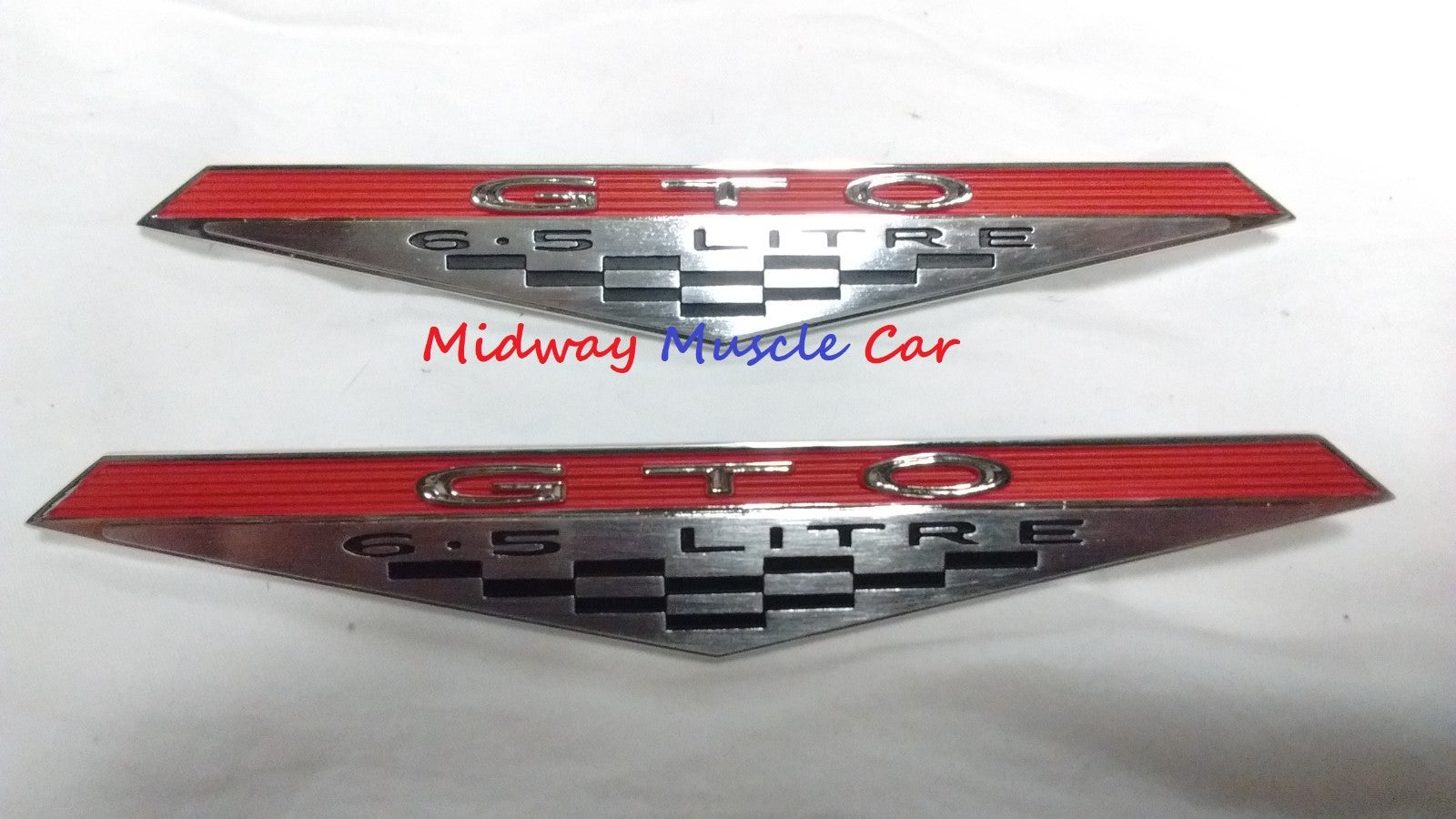 65 66 67 68  Pontiac GTO 6.5 litre gto inner door panel emblem (pair)