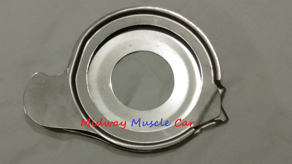 NEW stainless steel water pump plate (pr) 64-68 Pontiac GTO Firebird 421 400 389