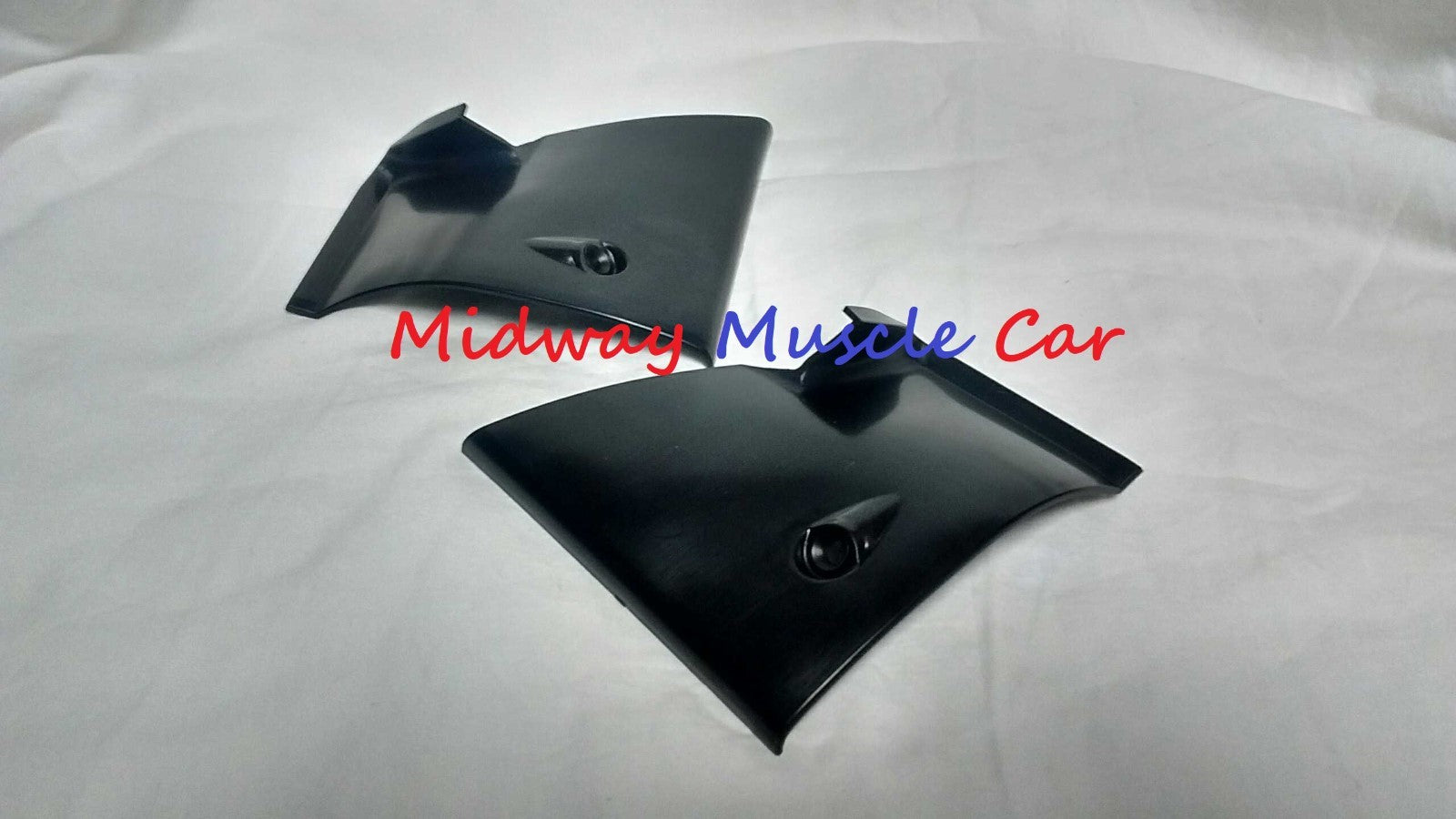 plastic rear window windlace package tray trim corners 68-72 Chevy II Nova
