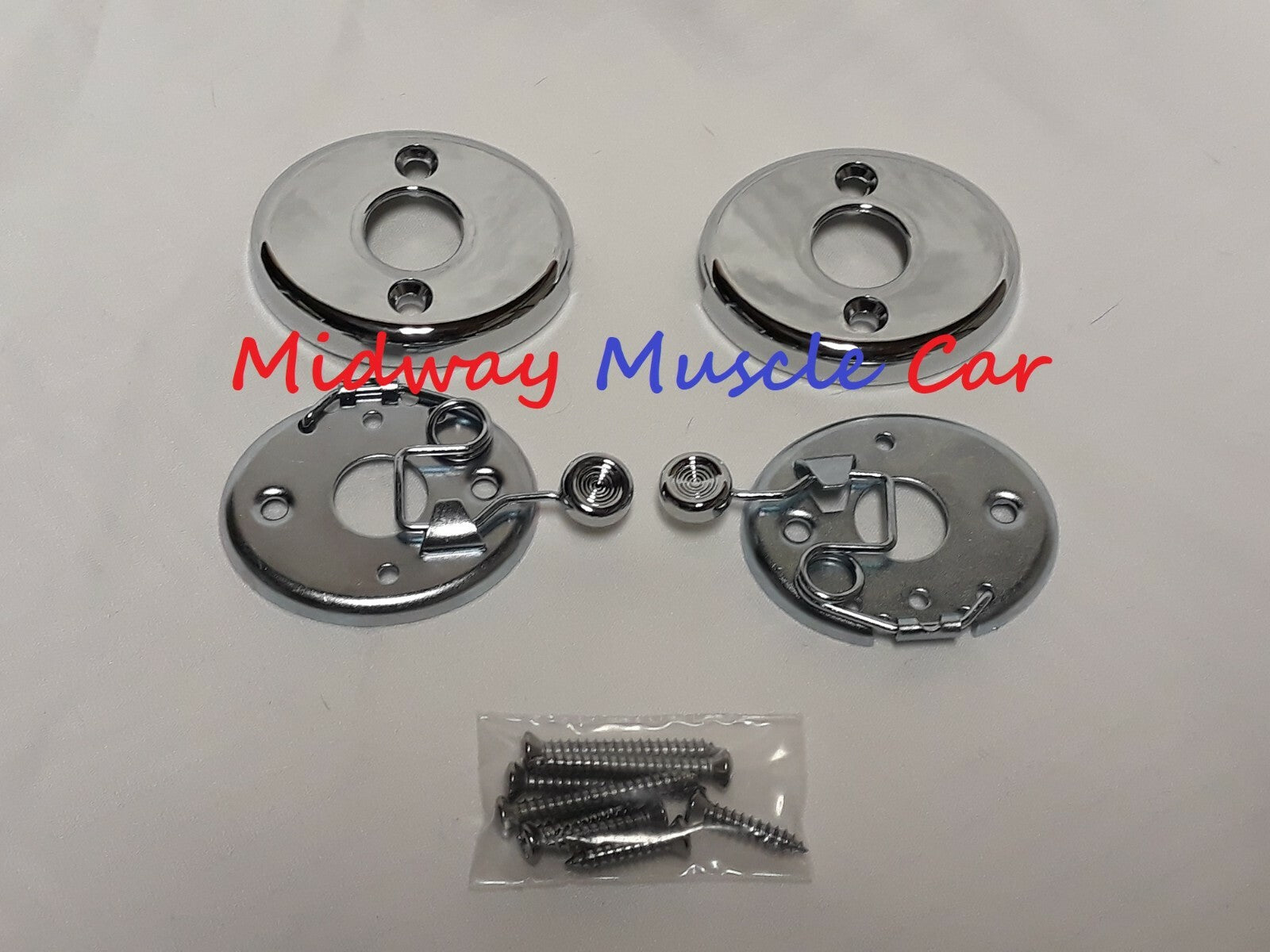 69 bucket seat chrome headrest escutcheon Chevy Pontiac Olds Chevelle GTO 442