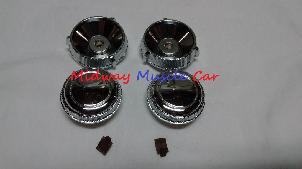 NEW inner & outer radio knobs 1967 67 Chevy Chevelle Malibu el camino