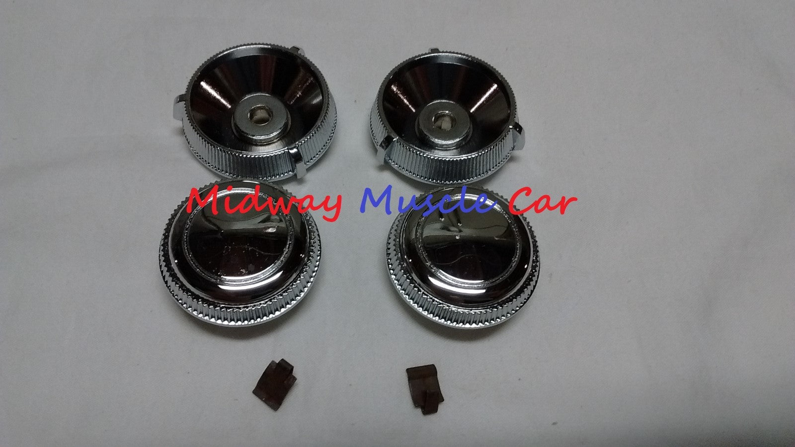 NEW inner & outer radio knobs 1967 67 Chevy Chevelle Malibu el camino