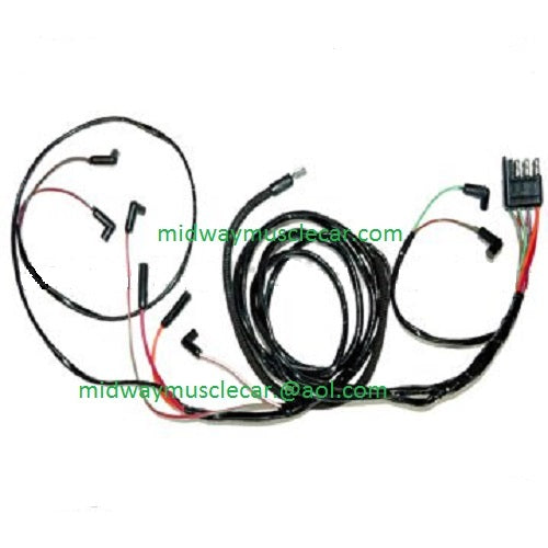 63 Ford Falcon v8 Engine Gauge Feed Wiring Harness   1963 221 260 289
