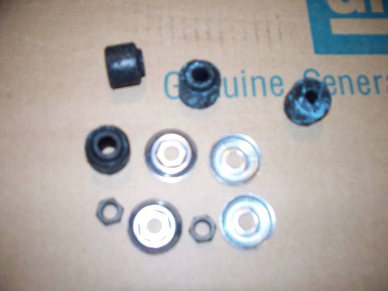 upper & lower front shock hardware 68-72 Buick Olds Cutlass 442 GS skylark