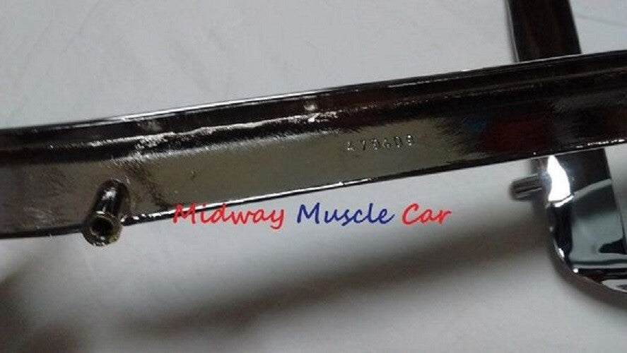 chrome front lower valance panel moldings (pr) 1970 70 Pontiac GTO