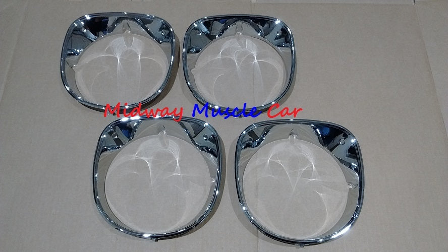 headlight headlamp bezel set (4 pc)   70 Chevy Chevelle El Camino