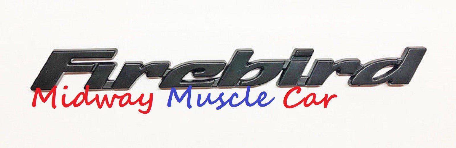 BLACK Firebird 93-02 Pontiac Firebird side door emblem letters plate badge