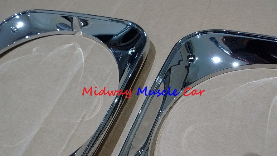 headlight headlamp bezel set (pair)   71 Chevy Chevelle El Camino