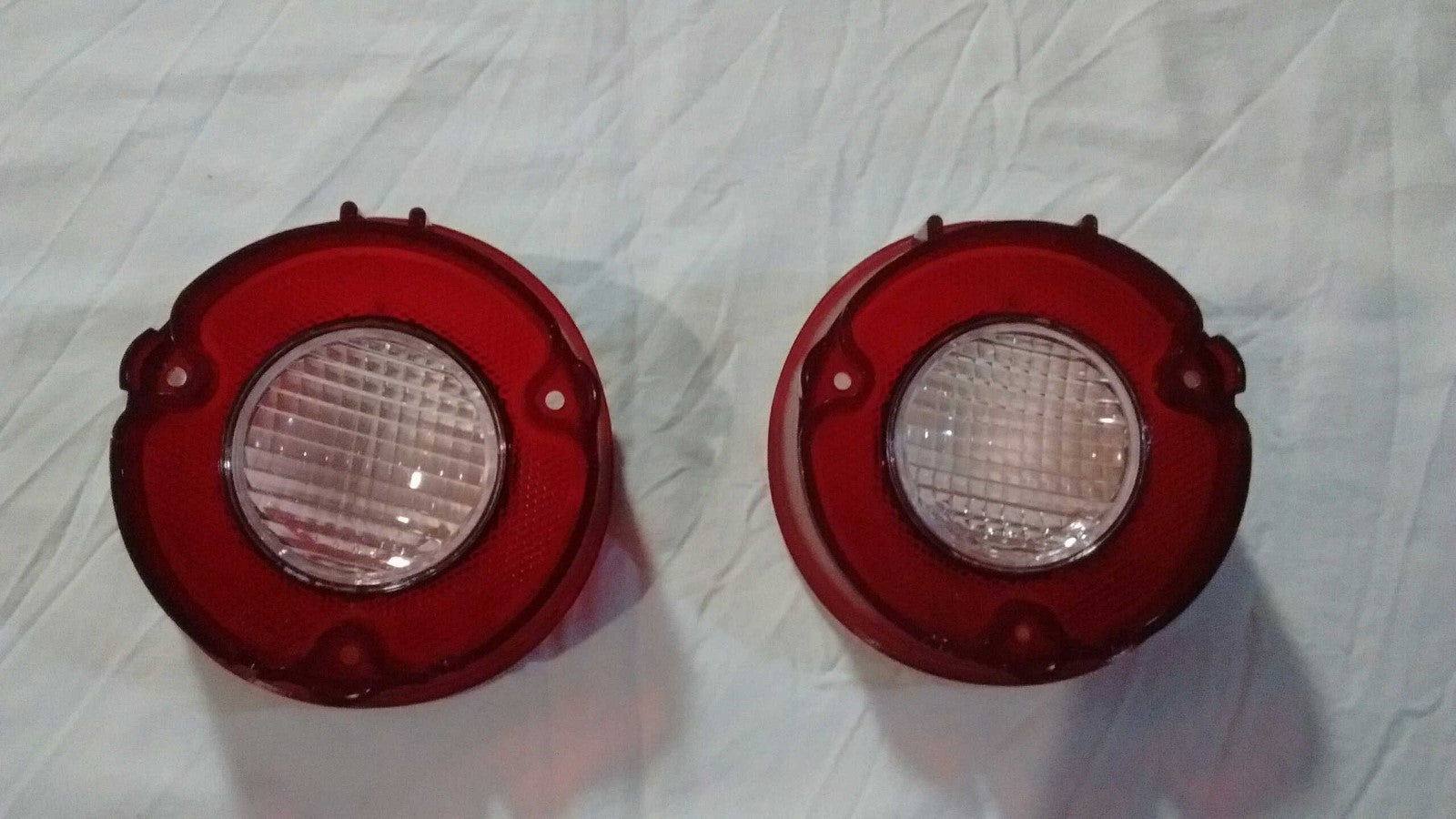 reverse back up lamp light lens L & R pair 72 1972 Chevy Chevelle Malibu