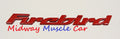 RED Firebird 93-02 Pontiac Firebird side door emblem letters plate badge