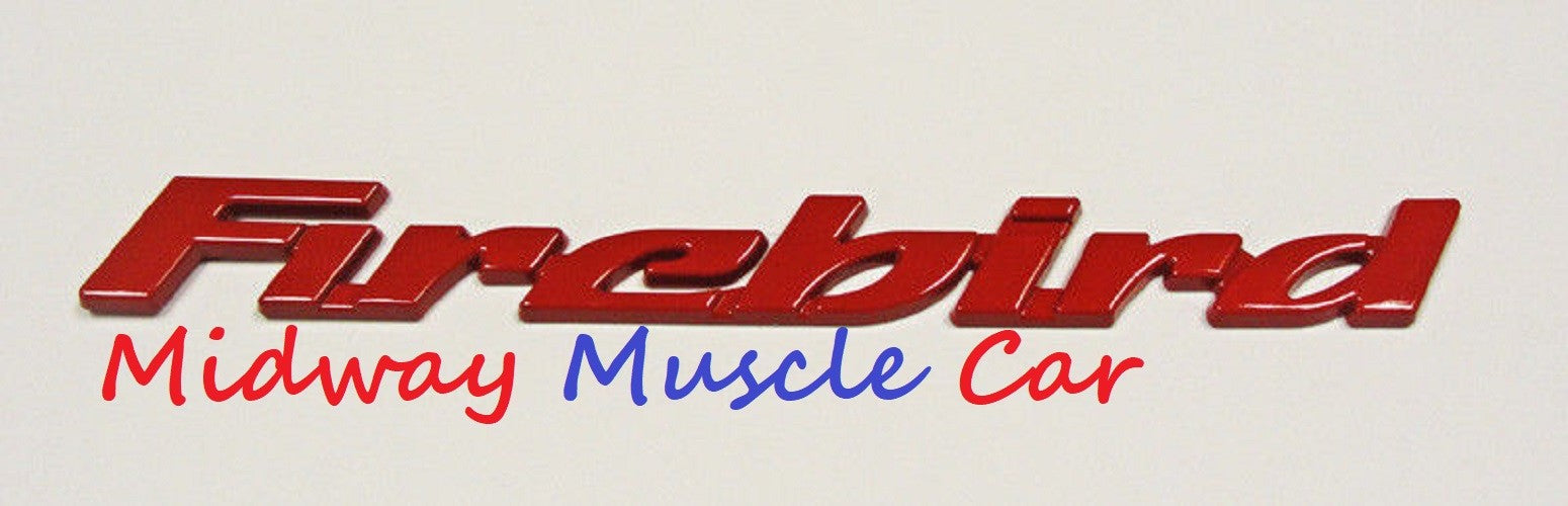 RED Firebird 93-02 Pontiac Firebird side door emblem letters plate badge