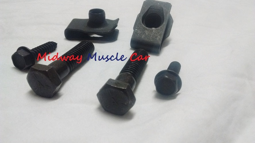 fuel gas tank strap mounting hardware kit 74-76 Chevy Camaro Pontiac Firebird