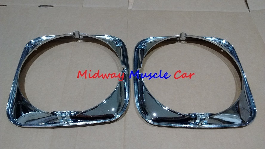 headlight headlamp bezel set (pair)   71 Chevy Chevelle El Camino