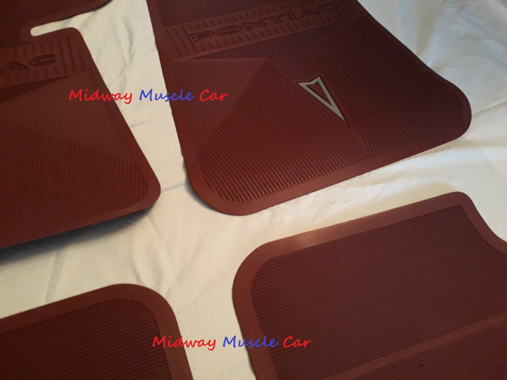 NEW original style RED 64 65 Pontiac floor mats GTO Lemans Judge Bonneville