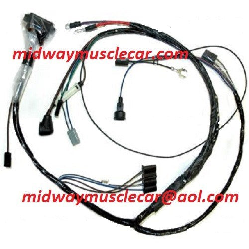 engine wiring harness V8 65 Pontiac GTO LeMans Tempest manual trans & A/C