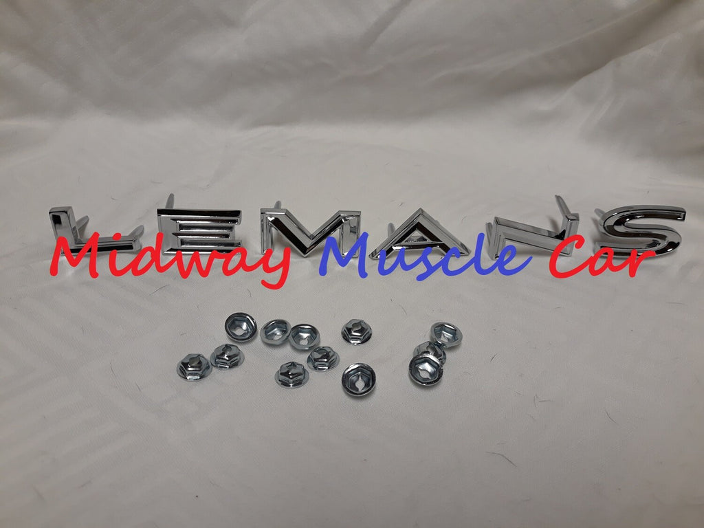 65 66 Pontiac LEMANS rear side quarter 1/4 panel letters emblem