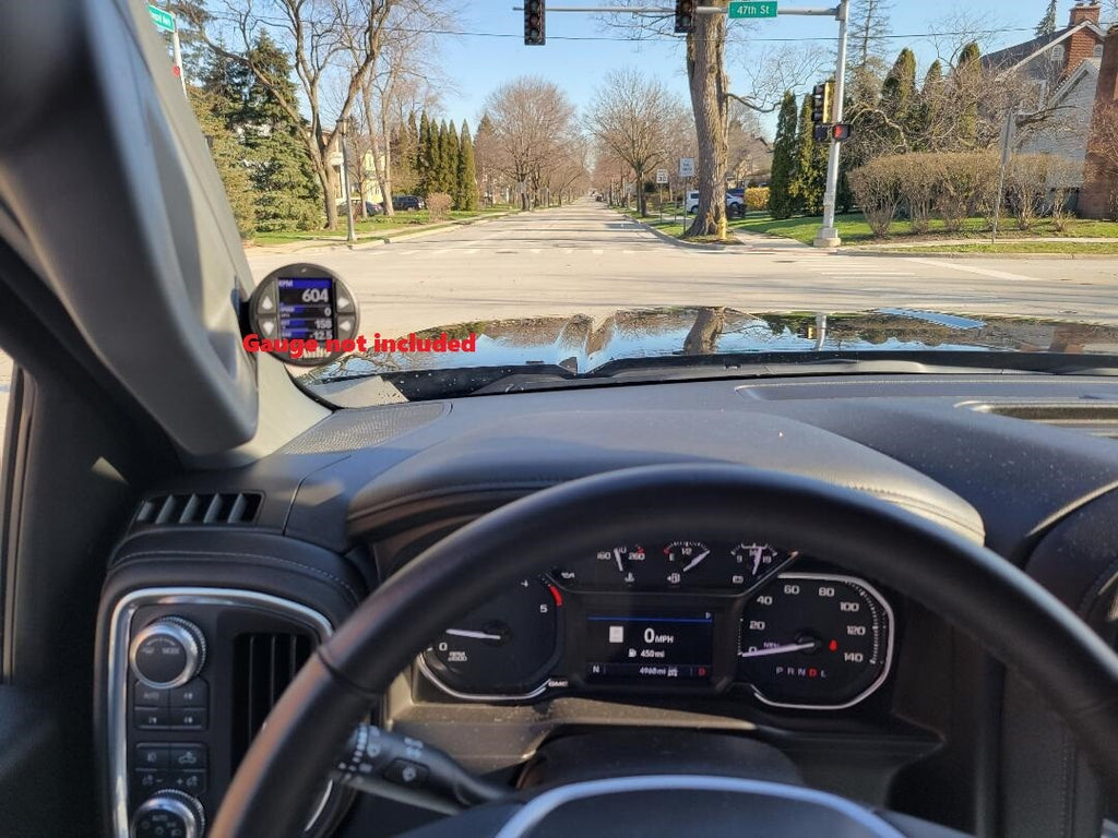 19-22 Chevy Silverado GMC Sierra A-pillar single Gauge Pod