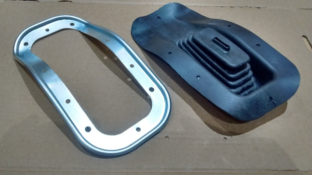 manual trans console shifter boot & retainer ring & tunnel 68-72 Chevy Chevelle