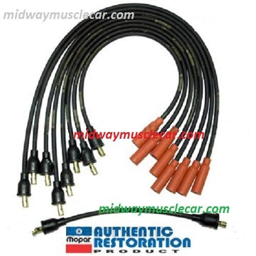 1-Q-71 date coded spark plug wires 71 318 340 360 Challenger Charger Cuda Dart