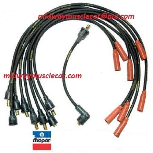 340 six-pac Dodge Challenger Plymouth Barracuda 1-Q-70 dated spark plug wires
