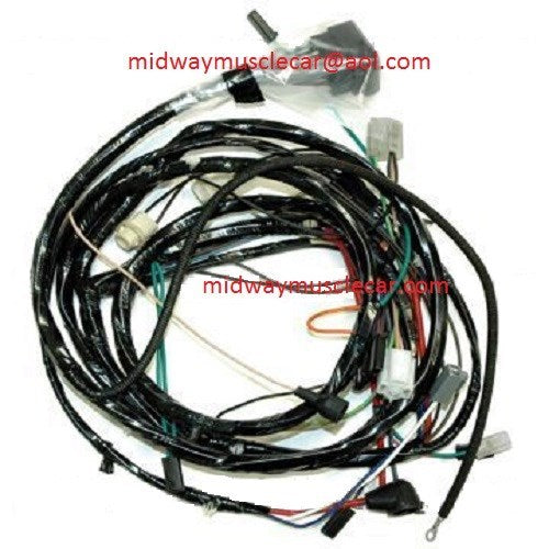 front end head light lamp wiring harness 69 Chevy Camaro 302 350 396 w/ lights