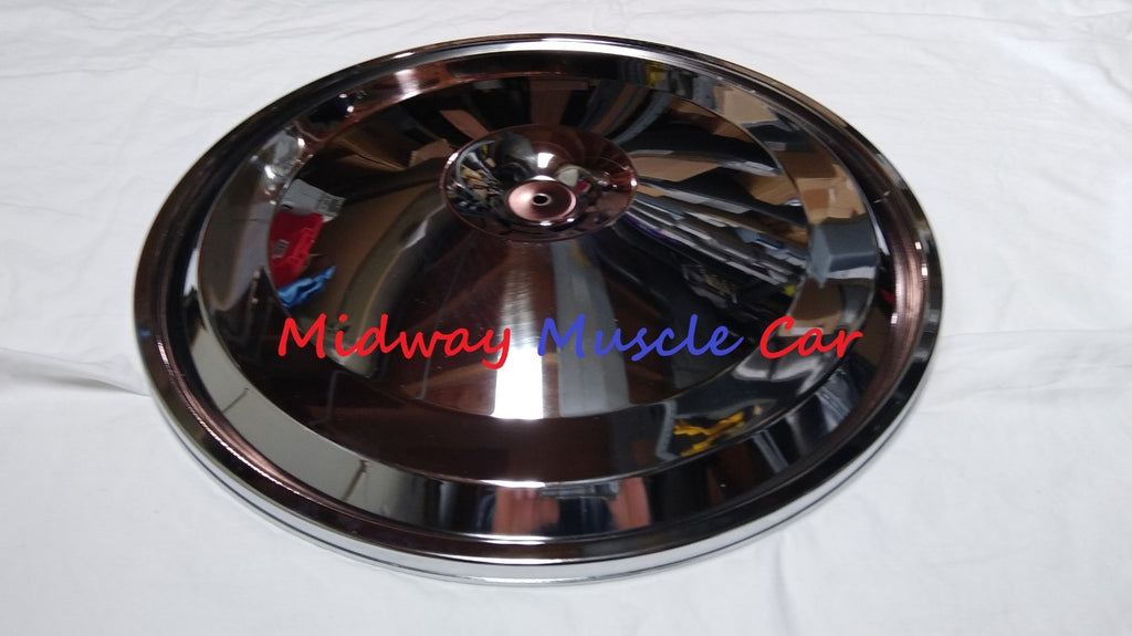 17" chrome air cleaner lid 67-74 Pontiac GTO Firebird Olds 442 GS 400 455 350