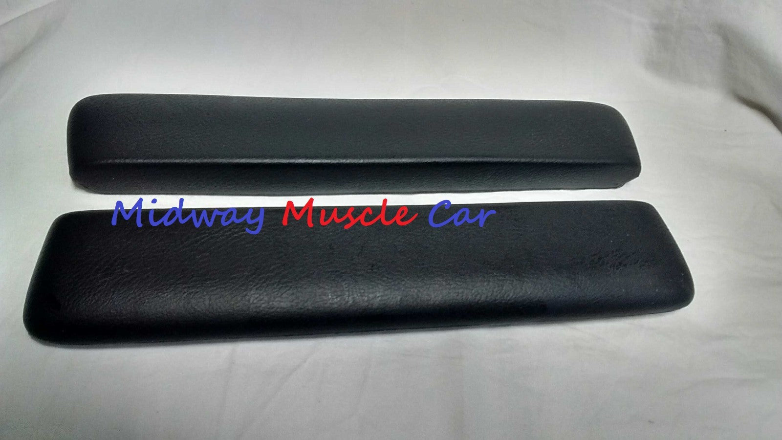 NEW blk A-Body Front Arm Rest Pads 64-67 Chevy Chevelle Pontiac GTO Olds 442 GS
