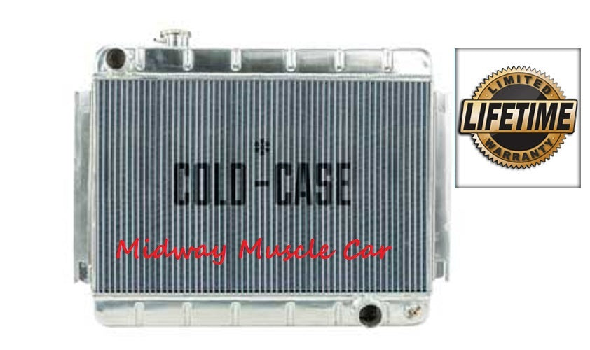 66 67 Chevy Chevelle  Cold-Case aluminum performance radiator  w/ manual trans