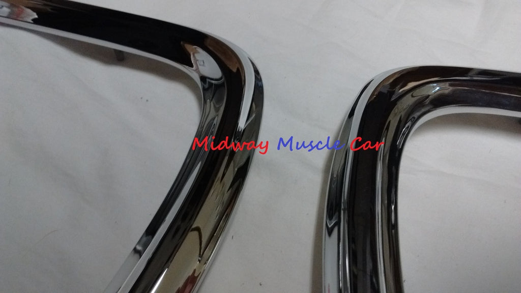 outer rear deck trunk lid corner molding extensions 66 Pontiac GTO Lemans