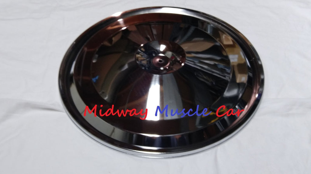 17" chrome air cleaner lid 67-74 Pontiac GTO Firebird Olds 442 GS 400 455 350
