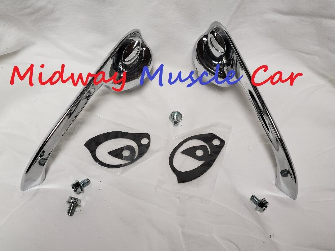 outside door handle complete kit (pr) 64 65 68-72 Pontiac GTO LeMans Tempest
