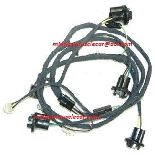 rear body tail light trunk wiring harness 69 Chevy Camaro RS Rally Sport
