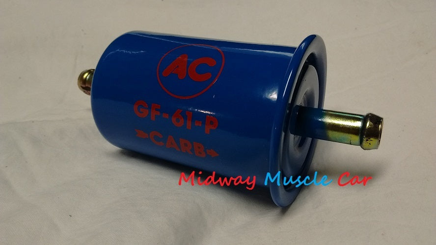 NEW blue with red AC delco logo GF-61-P fuel filter Chevy Chevelle Pontiac GTO
