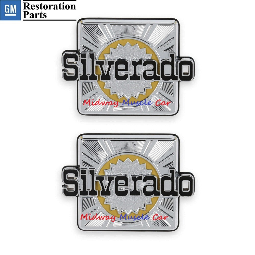Silverado rear side 1/4 emblem (pr) 80-88 Chevy K5 Blazer