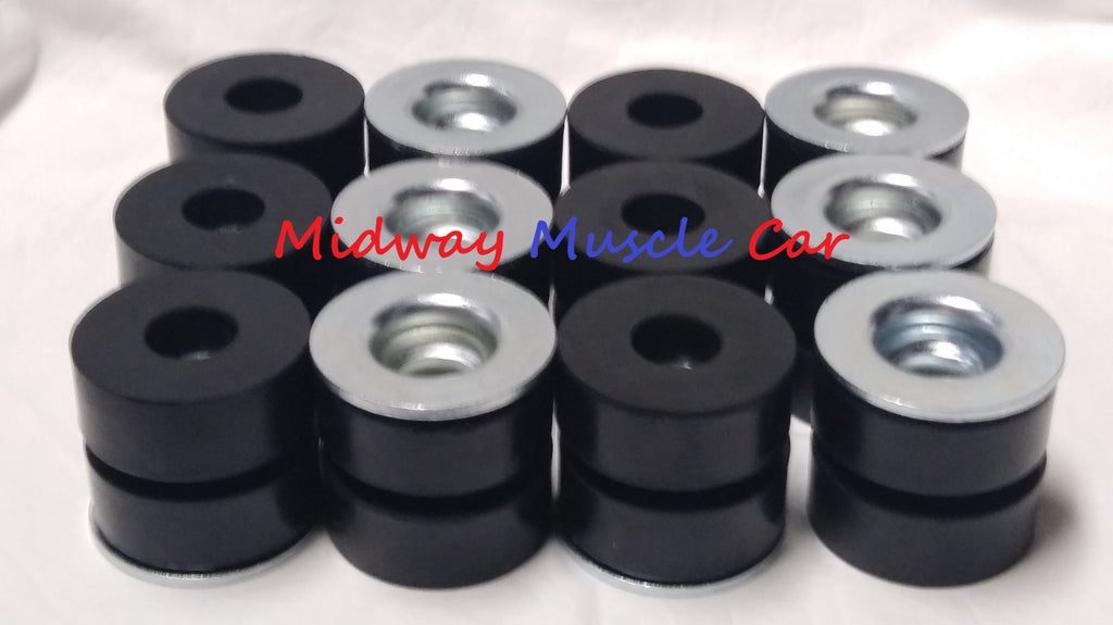 Rubber Body Mounts Bushings Cushions 64-67 Chevy Pontiac Chevelle Malibu GTO 442
