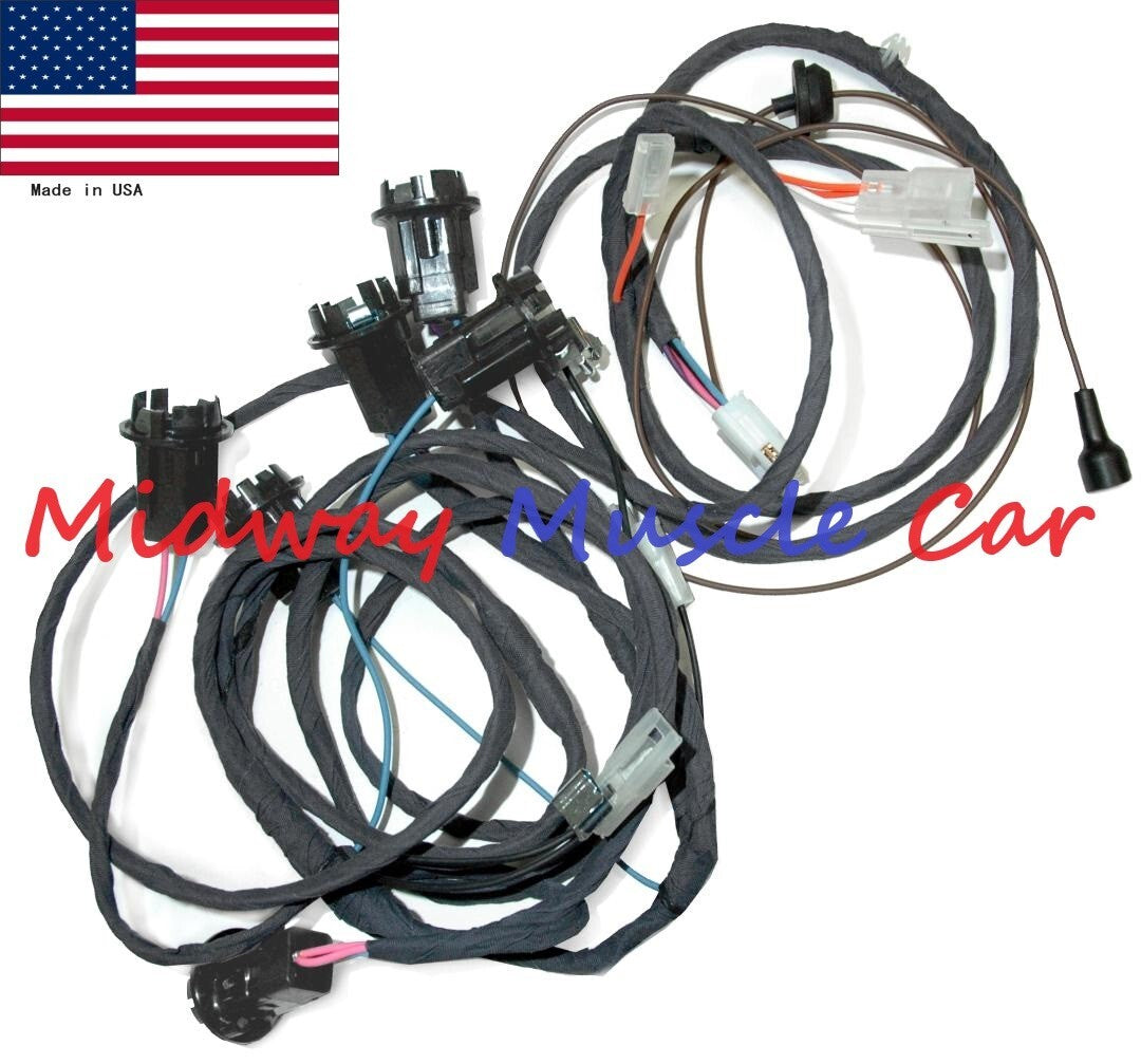 rear body tail light wiring harness 64 Pontiac GTO LeMans 1964 convertible