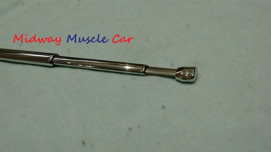 NEW fender mount antenna mast with grooved tip 67 68 69 Pontiac GTO Lemans judge