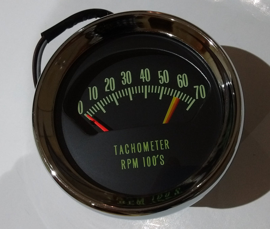 1966 Chevy Chevelle El Camino SS KNEE KNOCKER TACH TACHOMETER  6200 rpm redline