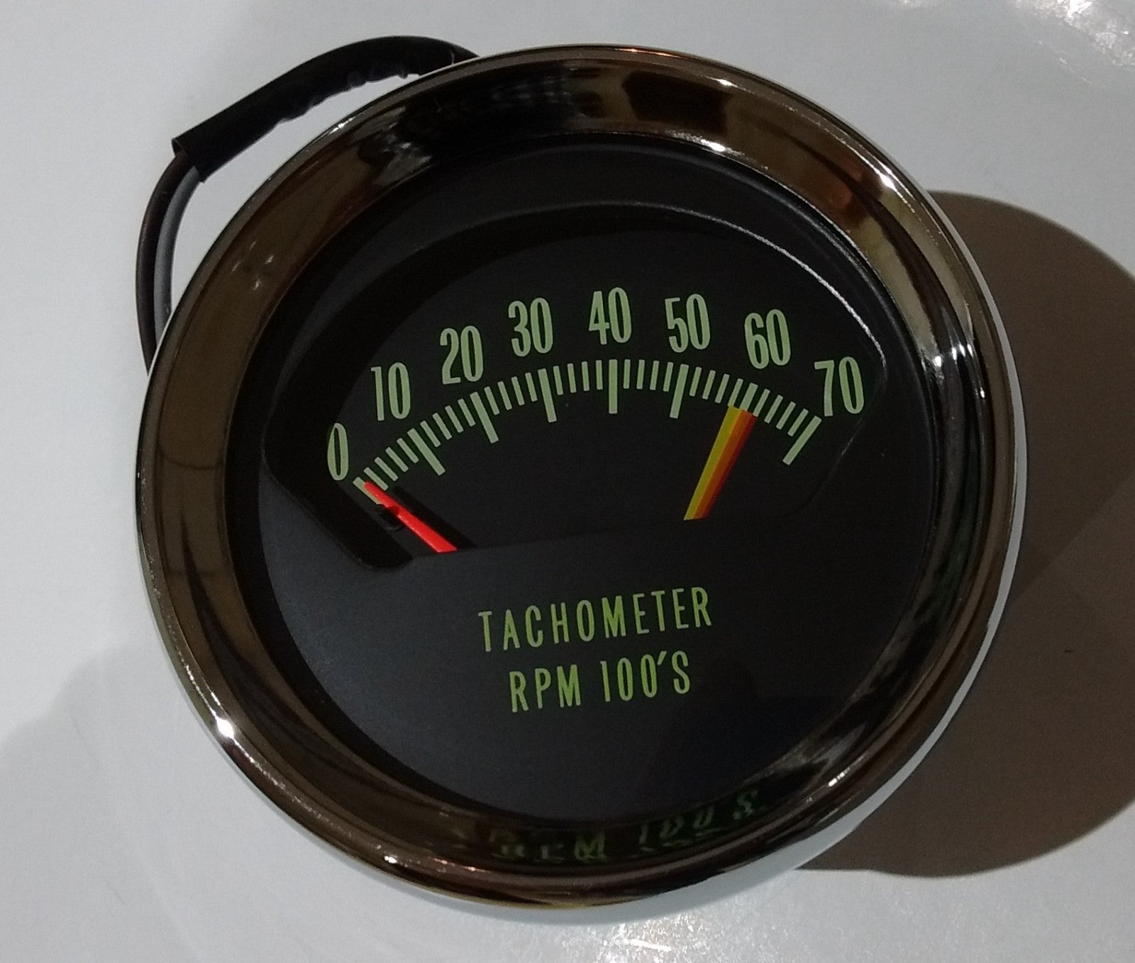 1966 Chevy Chevelle El Camino SS KNEE KNOCKER TACH TACHOMETER  6200 rpm redline