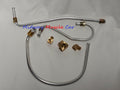 66 Pontiac Tri Power Fuel Line Kit With Front Block &  Fittings 389 421 GTO