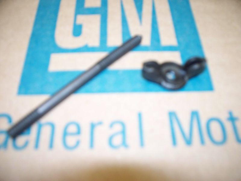 NOS black wingnut & carb stud 64-85 Buick Olds skylark 442 GS cutlass