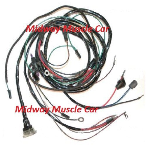 engine wiring harness 64 65 Chevy Corvette 327 stingray roadster WITHOUT A/C