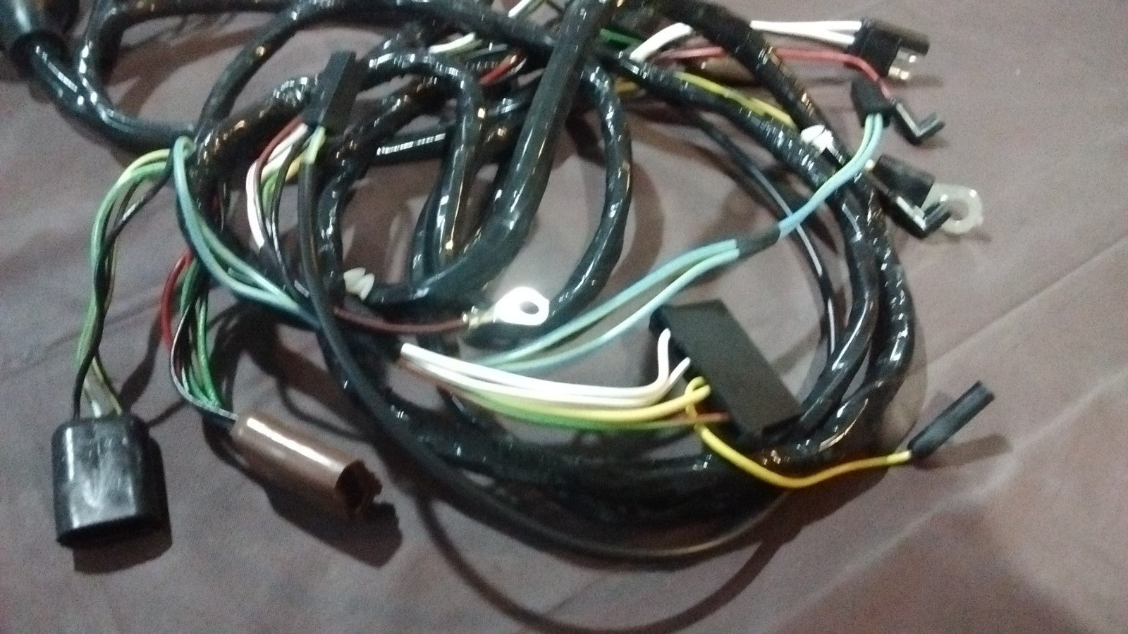 front end headlight feed firewall wiring harness 67 Ford Mustang w/tach w/o GT