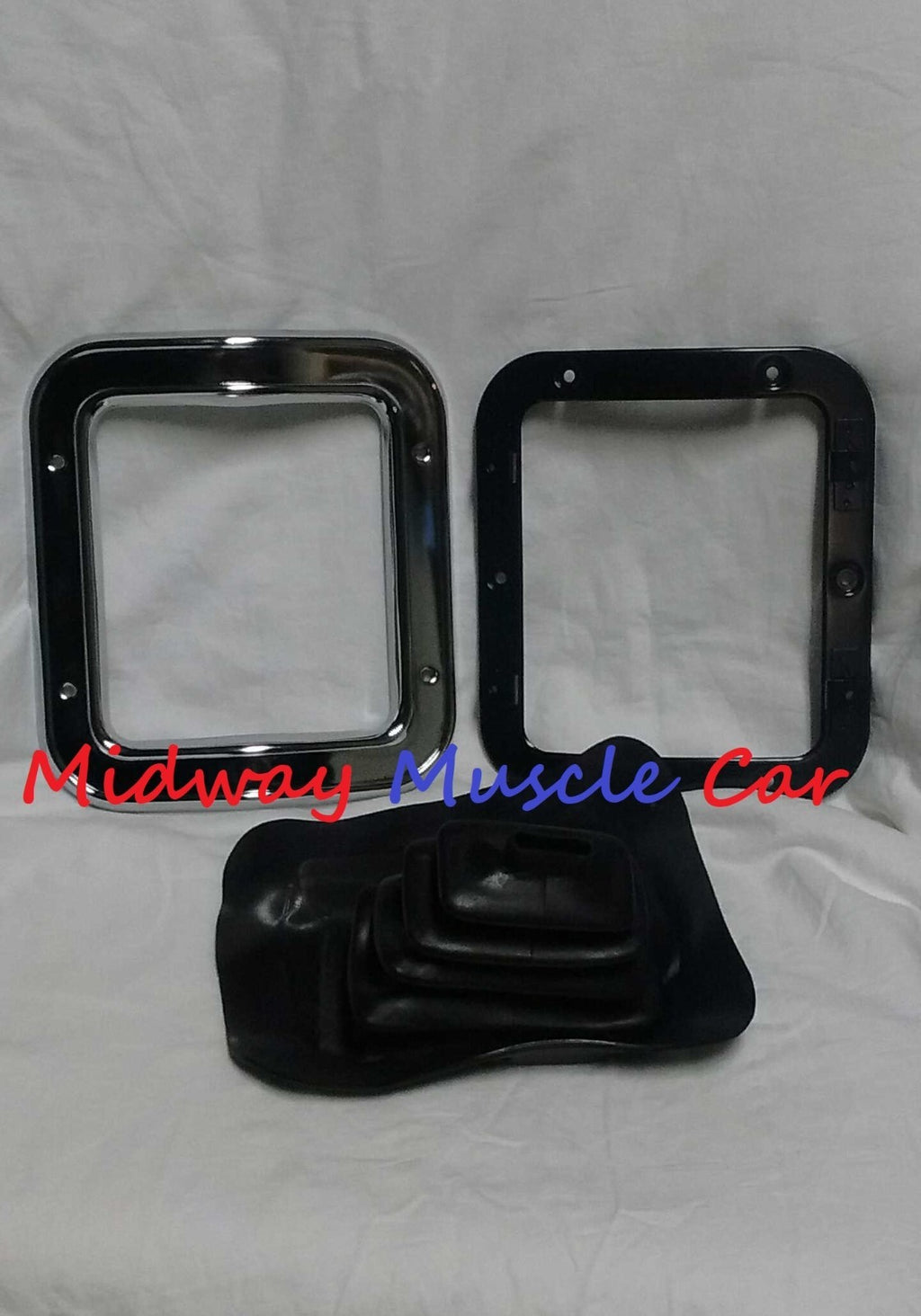 manual trans shifter boot & retainer ring w/o console  68-72 Chevy II Nova