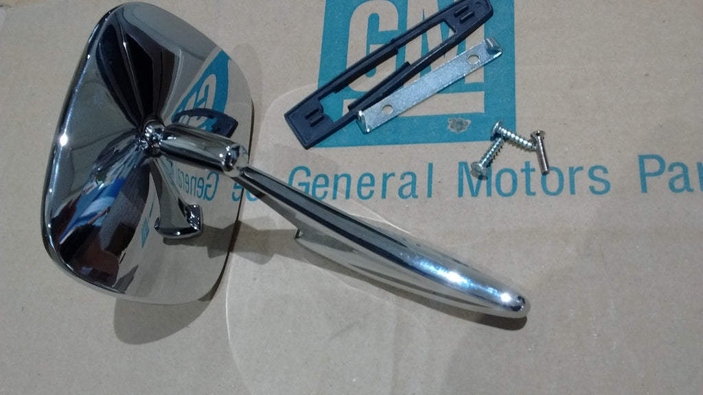 LH square outside door chevy side view mirror Chevelle Camaro Impala GM