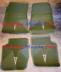 NEW original style GREEN 69-72 Pontiac floor mats GTO Lemans Judge Bonneville GP