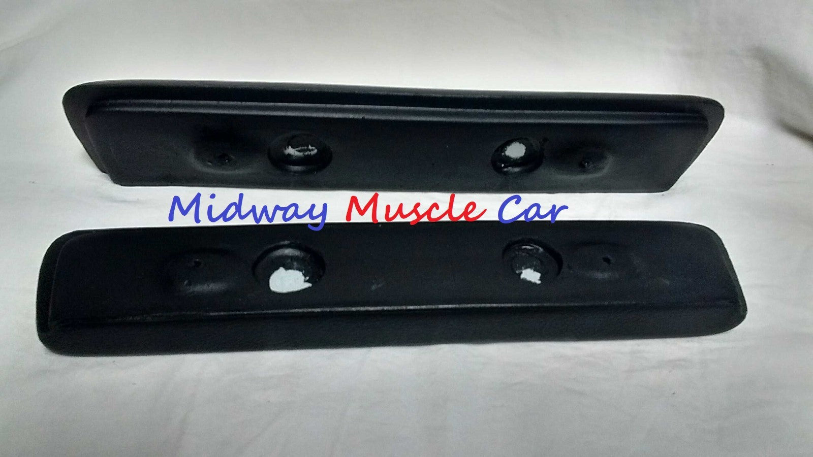 NEW blk A-Body Front Arm Rest Pads 64-67 Chevy Chevelle Pontiac GTO Olds 442 GS