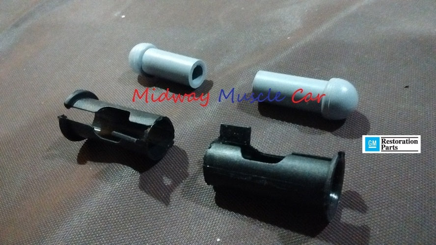 64-81 all GM sun visor bushing sleeve & tip set   Camaro GTO GS Chevelle Cutlass